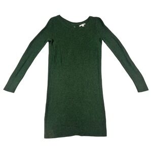 American Eagle Forest Green Textured Knit‎ Keyhole Back Sweater Dress Womens Med